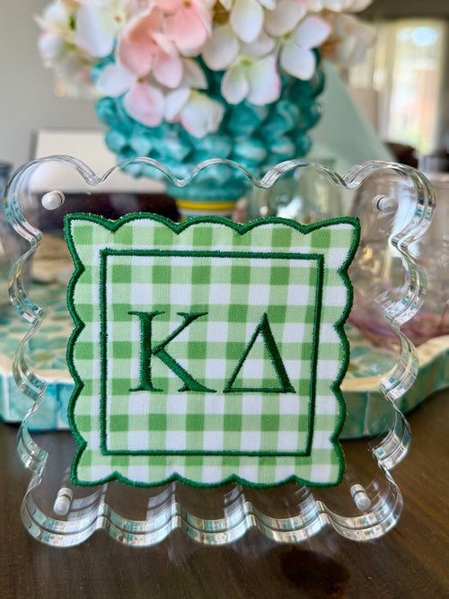 Custom Acrylic Scalloped Frame